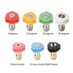Car Washing Machine 1/4 Nozzle High Pressure Nozzle Fan-Shaped Quick Fittings 1.6 mm
