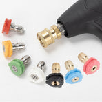 Car Washing Machine 1/4 Nozzle High Pressure Nozzle Fan-Shaped Quick Fittings 1.6 mm