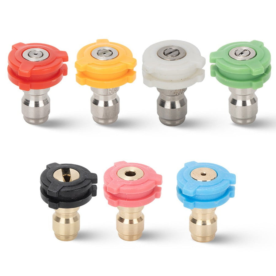 Car Washing Machine 1/4 Nozzle High Pressure Nozzle Fan-Shaped Quick Fittings 1.6 mm