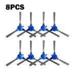 8Pcs Side Brushes For Ionvac Smartclean 2000 Robovac Vacuum Cleaner Household Vacuum Cleaner Brush Replace Attachment As Shown