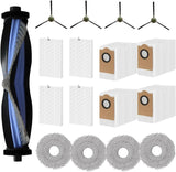 Replacement Parts for Lefant M3 Robot Vacuum Cleaner Accessories kit, 17Pcs 1 Main Brush 4 HEPA Filter 4 Mop Pad 4 Dust Bag 4 Side Brush$$Household Cleaning Products & Supplies