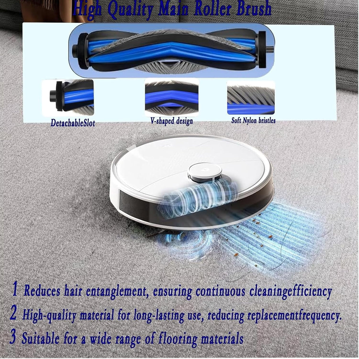 Replacement Parts for Lefant M3 Robot Vacuum Cleaner Accessories kit, 17Pcs 1 Main Brush 4 HEPA Filter 4 Mop Pad 4 Dust Bag 4 Side Brush$$Household Cleaning Products & Supplies