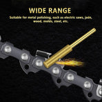 12Pcs Diamond Chainsaw Sharpener, High Hardness Titanium Plated Burr Grinding