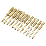 12Pcs Diamond Chainsaw Sharpener, High Hardness Titanium Plated Burr Grinding