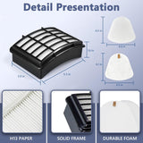 2 HEPA + 4 Foam & Felt Filters for Shark Navigator Lift-Away NV350, NV351, NV352, NV355, NV356E, NV357, NV360, NV370, NV391, UV440, UV490, UV540, Part # XFF350 & XHF350 Replacement Filter