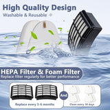 2 HEPA + 4 Foam & Felt Filters for Shark Navigator Lift-Away NV350, NV351, NV352, NV355, NV356E, NV357, NV360, NV370, NV391, UV440, UV490, UV540, Part # XFF350 & XHF350 Replacement Filter
