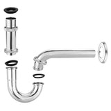 Stainless Steel 1/4' X 32Mm Waste Drain Valve Siphon Syphon for Faucet Sink