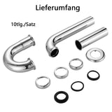 Stainless Steel 1/4' X 32Mm Waste Drain Valve Siphon Syphon for Faucet Sink