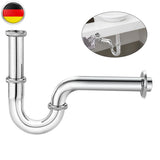 Stainless Steel 1/4' X 32Mm Waste Drain Valve Siphon Syphon for Faucet Sink