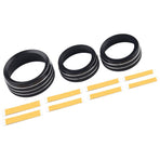 For Grand for Cherokee 2014-21 Black Aluminum Climate Volume Turn Knob Ring