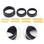 For Grand for Cherokee 2014-21 Black Aluminum Climate Volume Turn Knob Ring