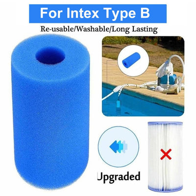 Reusable Washable Swimming Pool Filter Foam Sponge Cartridge for Type B