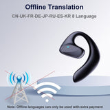 Translator Earbuds,Translation Ear Buds, Ear Buds, Wireless Translator Ear Buds, 3-in-1 Language Translation 144 Languages Translation in Real Time For Travel Business Learning B