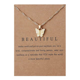 Colorful Acrylic Butterfly Pendant Necklace Bohemian Adjustable Retro Card Clavicle Chain Insect Animal Necklace for Women Friend Friendship Party Jewelry Gift Black