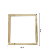 DIY Solid Wood Canvas Frame Kit for Paint by Number&Oil Painting& Painting by Number Wooden Art Frames,Wood Frame For Oil Painting Nature DIY Frame Picture Inner Picture Frame 18*24 - Top-Down View
