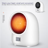 Space heater,Portable Quiet Desk Heater,Energy-Saving Bathroom Heater,Tipping and Overheating Protection,Fast Heating Small Space Warmer ABS PPS Energy Saving Indoor Decor for Desk White - 45-Degree Angle