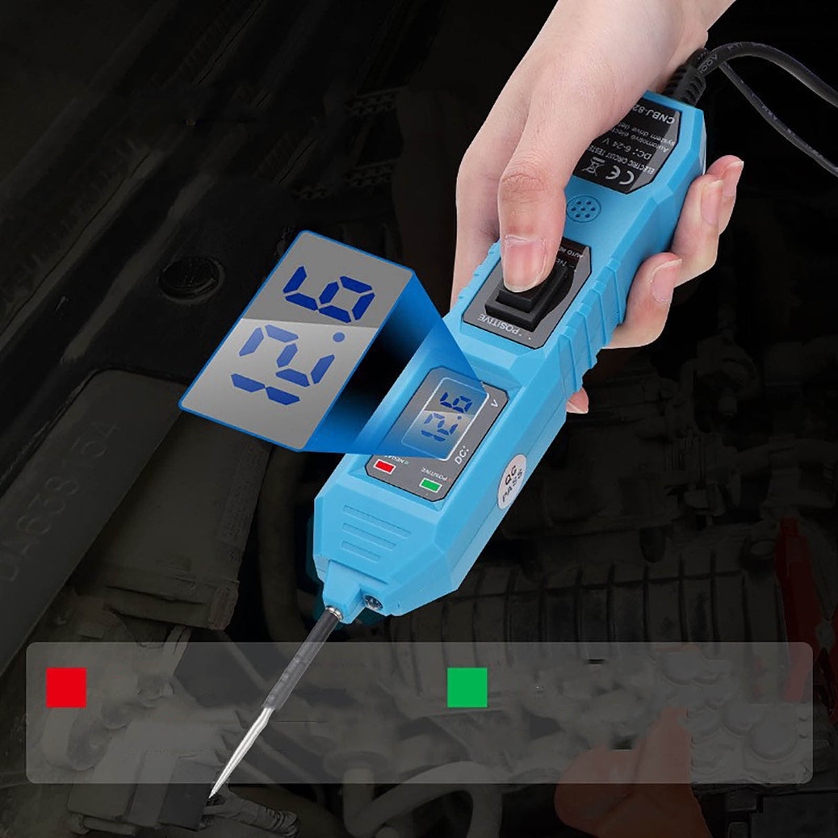 2025 New Car Electric Circuit Tester, Automotive Electrical System Tester, Power Circuit Probe Tester, DC Test Light Automotive Short Circuit Finder with LED Light