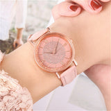 Platinum Watches Jewelry Dress Watches Rose Gold Roman Numerals Wrist Watch Bracelet,Minimalist Fashion Wrist Watch Analog Date with Leather Strap,Quartz Watch Stainless Steel Dial Casual Rose Gold
