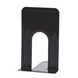 Metal Non-Slip Bookends - Heavy Duty Bookend Brackets with Anti-Slip Foam for Office and Home, T-Shaped Design for Stability, 310mm Size black