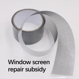 Self-Adhesive Window and Door Screen Repair Tape, Anti-Insect Fly Mosquito Net Patch, 2"x78.74" for Window and Door Screen Fix, Easy to Use, Long-Lasting, Fiberglass Screen Repair Sticker Gray
