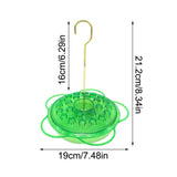 Hummingbird Feeder, Ant and Bee Proof, Feeders for Outdoors Hanging, Easy to Clean and Refill, Hanging Flower Shaped Hooked Hummingbird Feeder Flower Shaped Bird Feeder Red - Side View