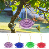 Hummingbird Feeder, Ant and Bee Proof, Feeders for Outdoors Hanging, Easy to Clean and Refill, Hanging Flower Shaped Hooked Hummingbird Feeder Flower Shaped Bird Feeder Red