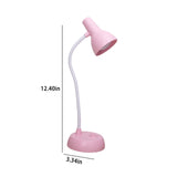 LED Desk Lamp with USB Charging Port, Auto Dimming Task Lamp, Flexible Gooseneck Table Light for Dorm Bedside, Adapter Include, White, Desk Lamp with Flexible Gooseneck Hose Neck Pink