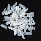 500PCS Half Cover False Nails Tips - Acrylic Nail Tips, Lady French Style Acrylic Artificial Tip Manicure with Box for Nail Tips Art Salons and Home DIY, Artificial False Nails Tips With Box - Side View
