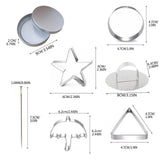 Sugar Candy Making Tools, Challenge Cookies Game Kit with Stainless Steel Cutters for Baking & Cooking, Fun Dalgona Kit for playsers - Side View