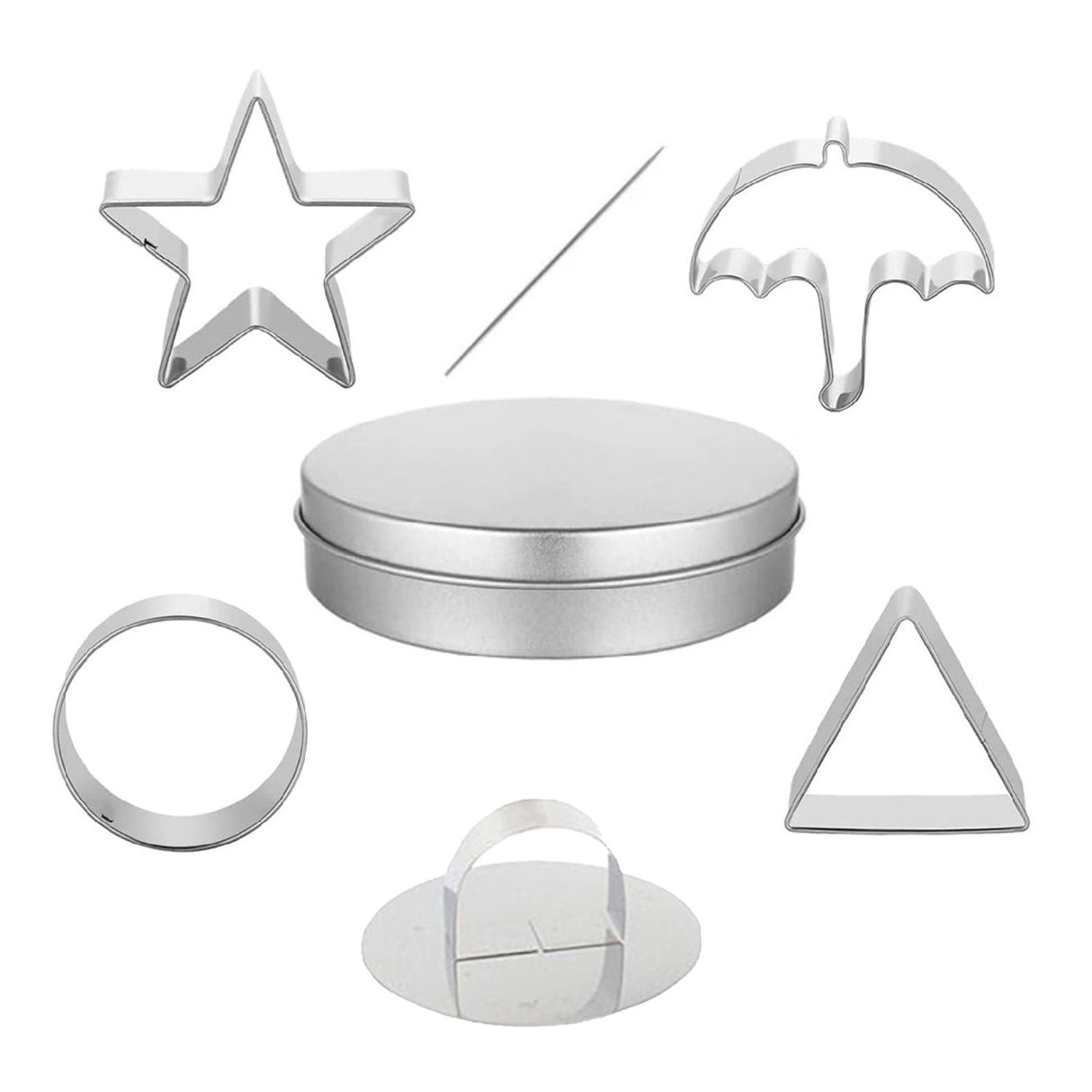 Sugar Candy Making Tools, Challenge Cookies Game Kit with Stainless Steel Cutters for Baking & Cooking, Fun Dalgona Kit for playsers