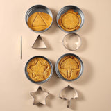 Sugar Candy Making Tools, Challenge Cookies Game Kit with Stainless Steel Cutters for Baking & Cooking, Fun Dalgona Kit for playsers