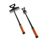 Weed Puller Tool, Weeding Artifact Uprooting Weeding Tool Weed Remover Tool 4 Teeth Manganese Steel Weed Pulling Tool, Weeder Tool Dual Purpose Manual Weeders Tool for Garden (19.7inch) A