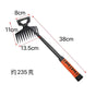 Weed Puller Tool, Weeding Artifact Uprooting Weeding Tool Weed Remover Tool 4 Teeth Manganese Steel Weed Pulling Tool, Weeder Tool Dual Purpose Manual Weeders Tool for Garden (19.7inch) Silver