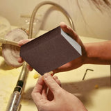 Sanding Sponge, Three Kinds of Grits 60/100/180, Washable and Reusable Handmade Sandpaper Block, Drywall Sandpaper Blocks for Wooden Drywall Sheetrock and Metal Glazing, 2.75x3.93x1.02 2.75" x 3.93" x 1.02" C