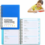 Password Book with alphabetical tabs. Internet Address Organizer Logbook. Small Pocket Password Keeper for Website Logins, 4.25x5.7 4.25" x 5.7" BU1