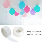 Glue Point, 1000 Pcs Clear Balloon Glue, Removable Adhesive Dots, Double Sided Dots of Glue Tape for Balloons, Craft Glue Points Dots Sticky Dots or Wedding Decoration, 10 Roll, 2Inches 2" White*10 Roll