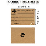 Graduation Advice And Well Wishes Cards For Graduates - Class Of Grad Cap & Diploma Fill-In Advice Cards For High School, College Grad Party Supplies (Retro Kraft Paper), 10 PCS, 6.1x4.13 6.1x4.13