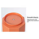Large Capacity Rotating Pen Holder, Desktop Organizer for Office Supplies, Cosmetics Brushes, 5-Slot Plastic Storage Basket for Desk, Dorm, Kitchen Counter White 5.51x5.51x4.52' 5.51" x 5.51" x 4.52" Orange