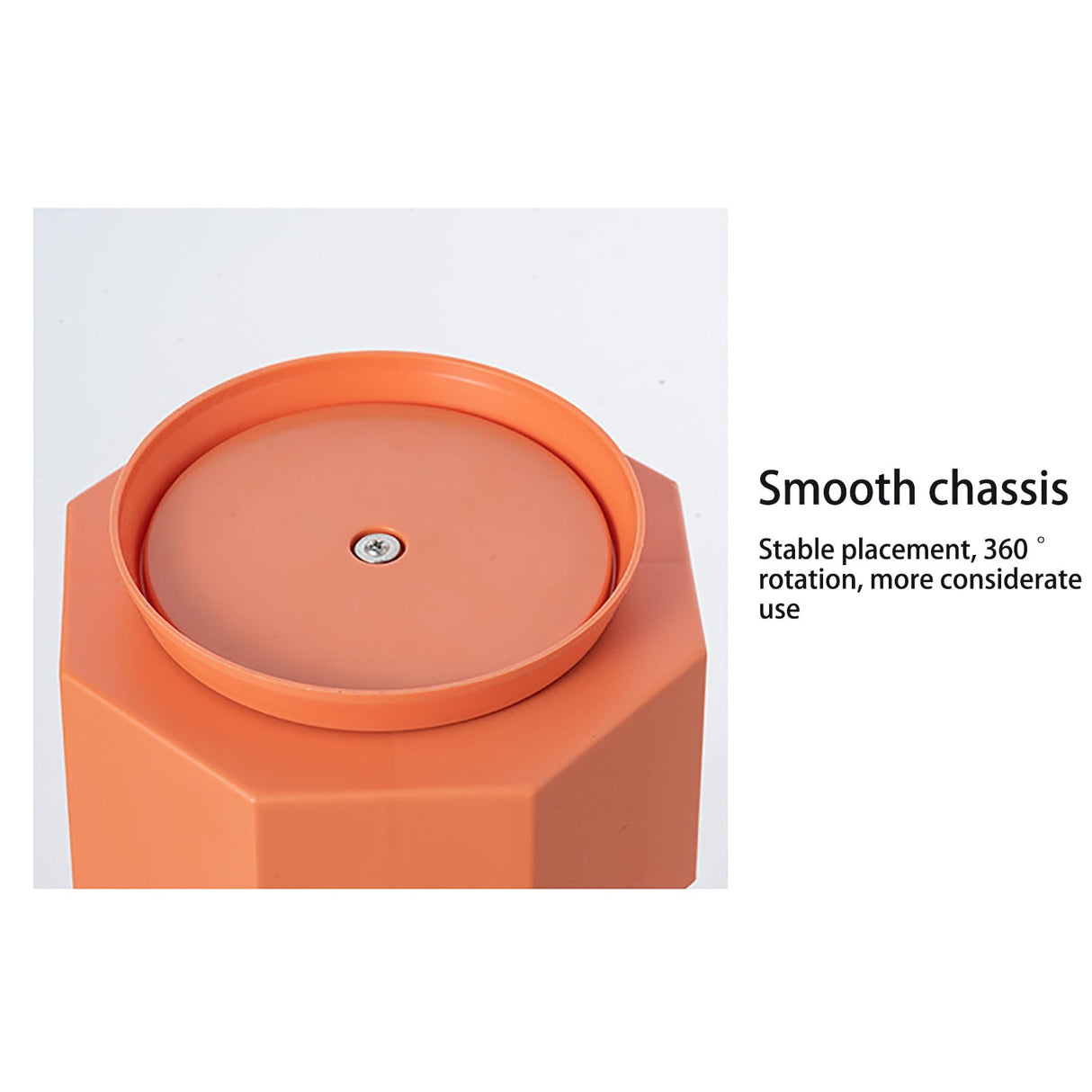 Large Capacity Rotating Pen Holder, Desktop Organizer for Office Supplies, Cosmetics Brushes, 5-Slot Plastic Storage Basket for Desk, Dorm, Kitchen Counter White 5.51x5.51x4.52' 5.51" x 5.51" x 4.52" White