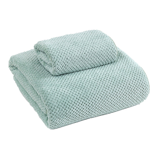 Lightweight Quick‑Dry Adult Bath Towel, Highly Absorbent Sports Towel for Shower Fitness Yoga Travel, 35.0 x 75.0 cm, Green