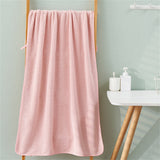 Lightweight Quick‑Dry Adult Bath Towel, Highly Absorbent Sports Towel for Shower Fitness Yoga Travel, 35.0 x 75.0 cm, Pink