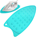 Silicone Anti-Slip Iron Rest Pad for Ironing Board, Heavy Duty Iron Rest Plate, Hot Heat Resistant Steam Compact Mat (Sky Blue/1 Pack) 5.51x10.43 5.51