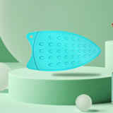 Silicone Anti-Slip Iron Rest Pad for Ironing Board, Heavy Duty Iron Rest Plate, Hot Heat Resistant Steam Compact Mat (Sky Blue/1 Pack) 5.51x10.43 5.51
