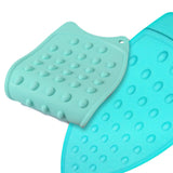 Silicone Anti-Slip Iron Rest Pad for Ironing Board, Heavy Duty Iron Rest Plate, Hot Heat Resistant Steam Compact Mat (Sky Blue/1 Pack) 5.51x10.43 5.51