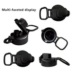 Universal Water Bottle Lid Replacement - Black Nozzle Fit 12-42oz Stainless/Plastic Bottles (Leakproof Drinking Spout Design) Black