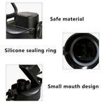 Universal Water Bottle Lid Replacement - Black Nozzle Fit 12-42oz Stainless/Plastic Bottles (Leakproof Drinking Spout Design) Black