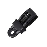 10 Pieces Tarp Clips Heavy Duty Lock Grip, Tarp Clamps for Cover Awnings, Outdoor Camping, Caravan Canopies, Car, Black, 2.5 x 2.2 x 8.1 cm
