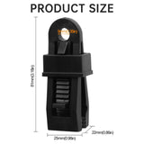 10 Pieces Tarp Clips Heavy Duty Lock Grip, Tarp Clamps for Cover Awnings, Outdoor Camping, Caravan Canopies, Car, Black, 2.5 x 2.2 x 8.1 cm