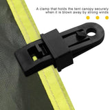 10 Pieces Tarp Clips Heavy Duty Lock Grip, Tarp Clamps for Cover Awnings, Outdoor Camping, Caravan Canopies, Car, Black, 2.5 x 2.2 x 8.1 cm