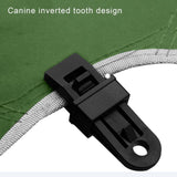 10 Pieces Tarp Clips Heavy Duty Lock Grip, Tarp Clamps for Cover Awnings, Outdoor Camping, Caravan Canopies, Car, Black, 2.5 x 2.2 x 8.1 cm